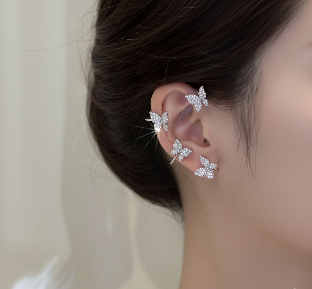 Celestia Butterfly Ear Cuff – Pair
